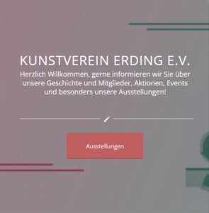 Kunstverein Erding Website