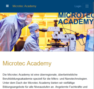 Microtec Academy Website